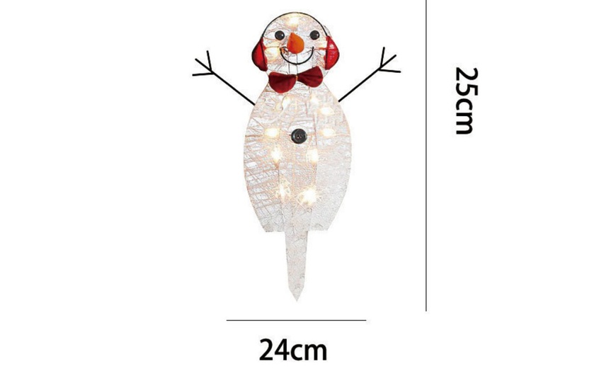 Image 3: LED Illuminated Snowman Christmas Decoration
