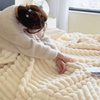 Image 2: Thick Plush Striped Winter Throw Blanket 