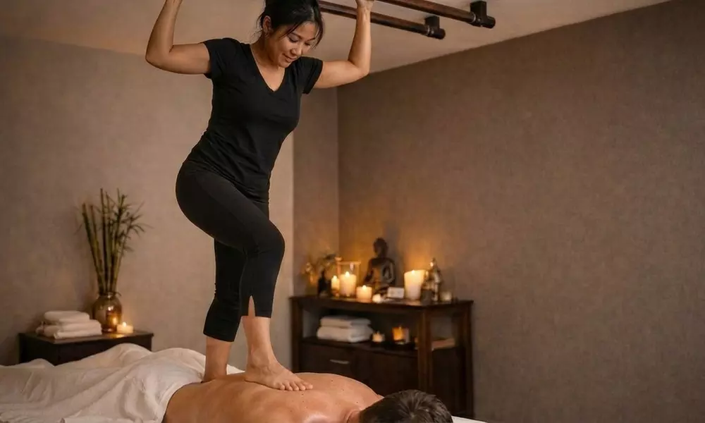 Relax and Recharge: 30, 60 or 90-Minute Ashiatsu Back Walking Massage with Deep Pressure Therapy (Up to 41% Off) - Primary Image