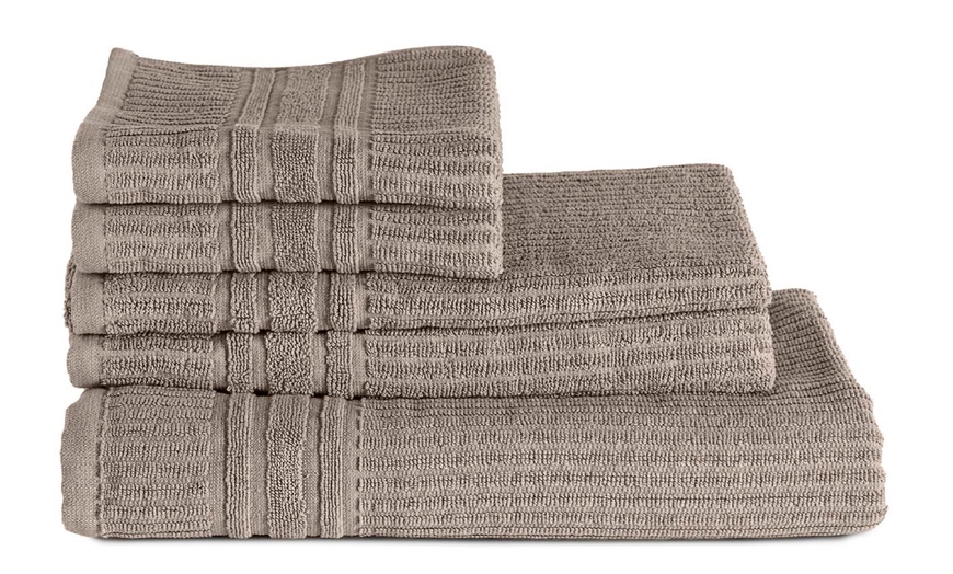 Image 2: Ensemble de 5 serviettes en coton