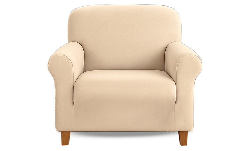 Image 18: Water-Resistant, Elegant Velvet Sofa Cover in Various Sizes