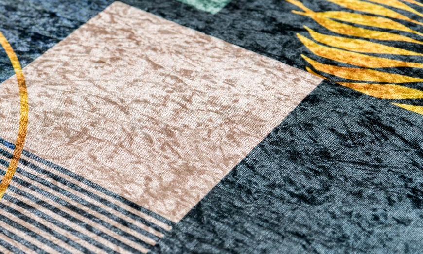 Image 10: Alfombra larga con tacto de terciopelo