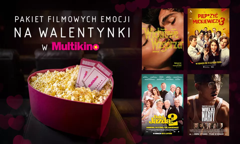 Idealny prezent! Pakiety 4,6,10 biletów na filmy 2D/3D w super fotelach w sieci kin Multikino - Primary Image