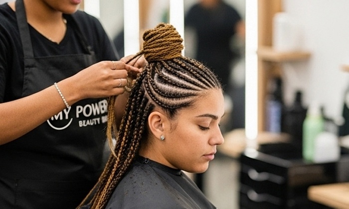 Choice of Jumbo, Large or Medium Knotless Braids – Styled by Experts