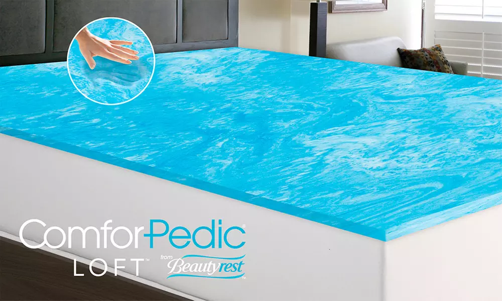 ComforPedic Loft from Beautyrest 1" Gel Memory Foam Mattress Topper - Primary Image