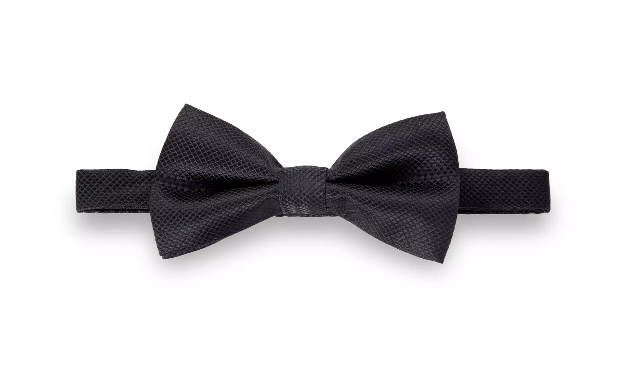 Men's Textured Strap 1" Wide Suspender Bow Tie