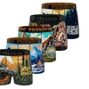 Image 4: Lots de 5 boxers en microfibre divers univers FREEGUN pour homme