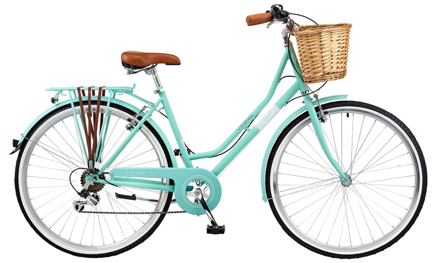 Turquoise womens bike with basket sale