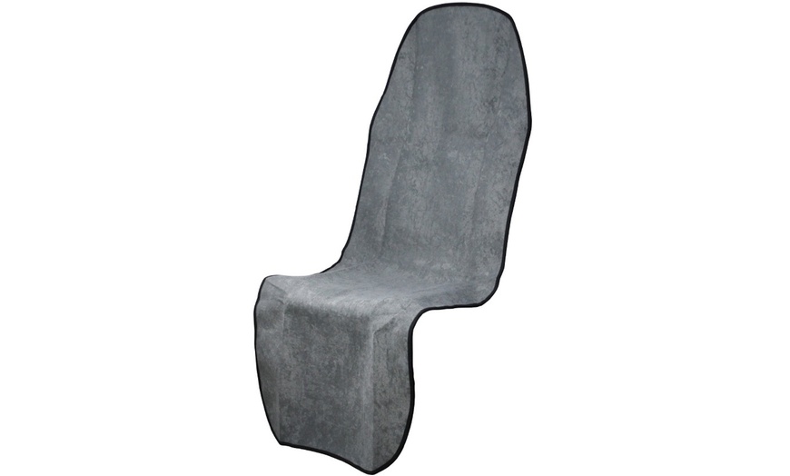 Image 7: Car Seat Cover Mat Workout Sweat Towel Water Quick-Dry Auto Seat Protector