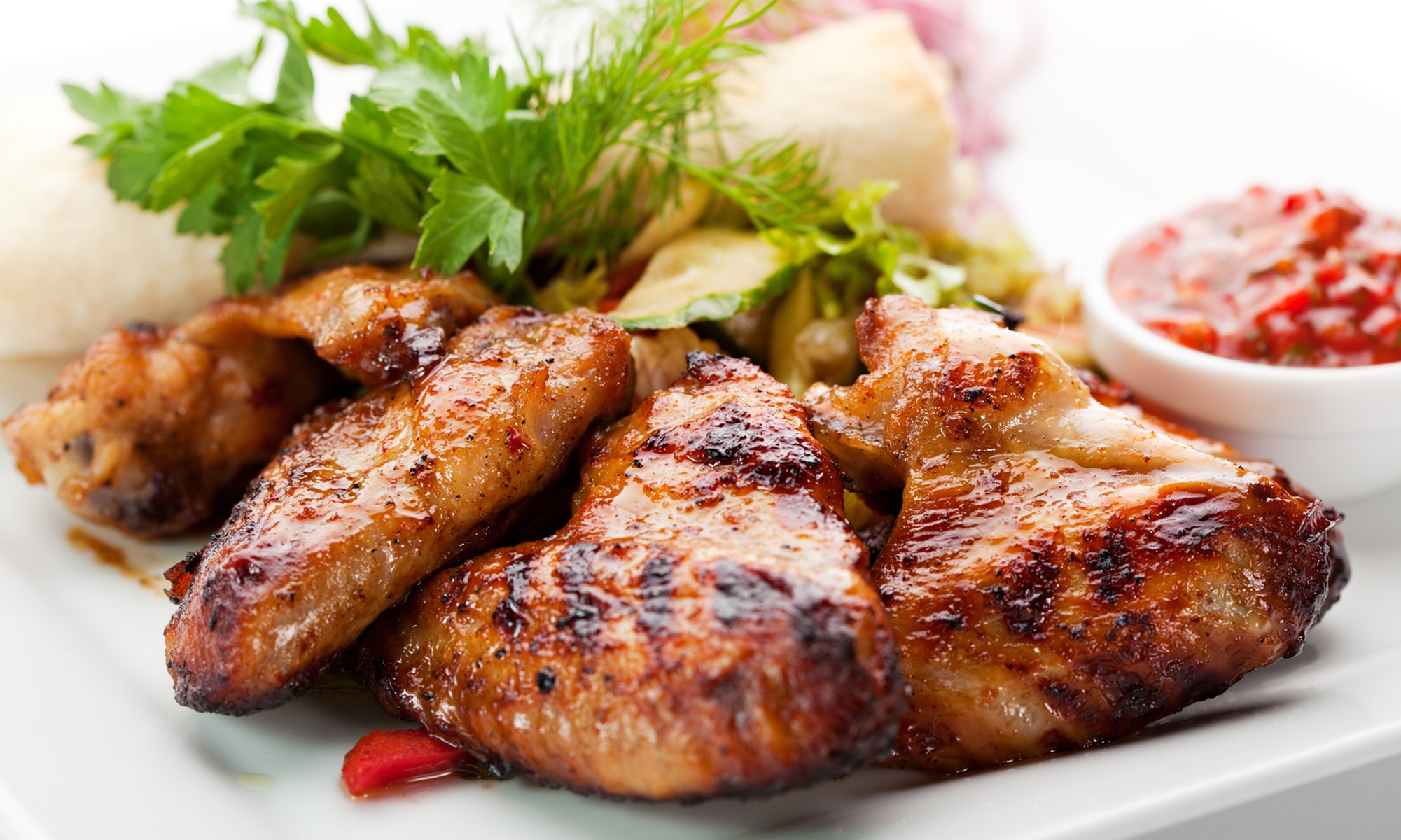Try Authentic Jerk Chicken Platter /Bacon Jerk Burger w/ Fries & Drink
