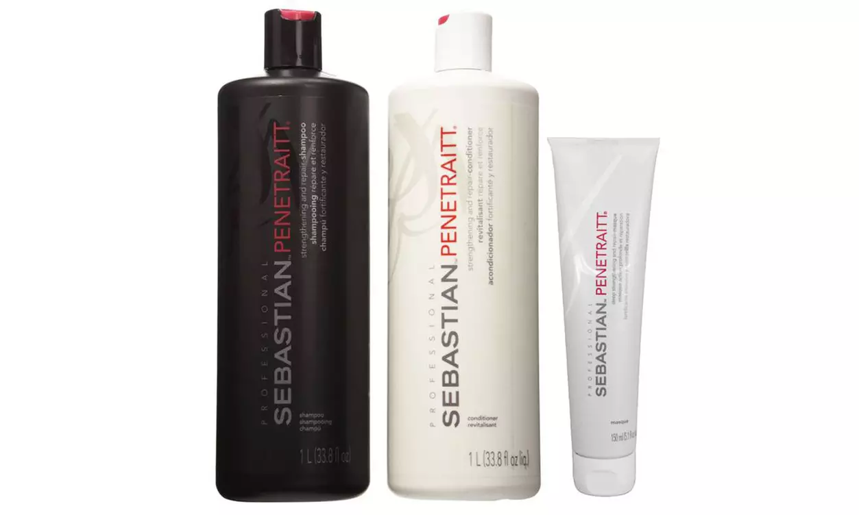 Sebastian Penetraitt Shampoo and Conditioner Liter Duo with Masque 5 oz - Primary Image