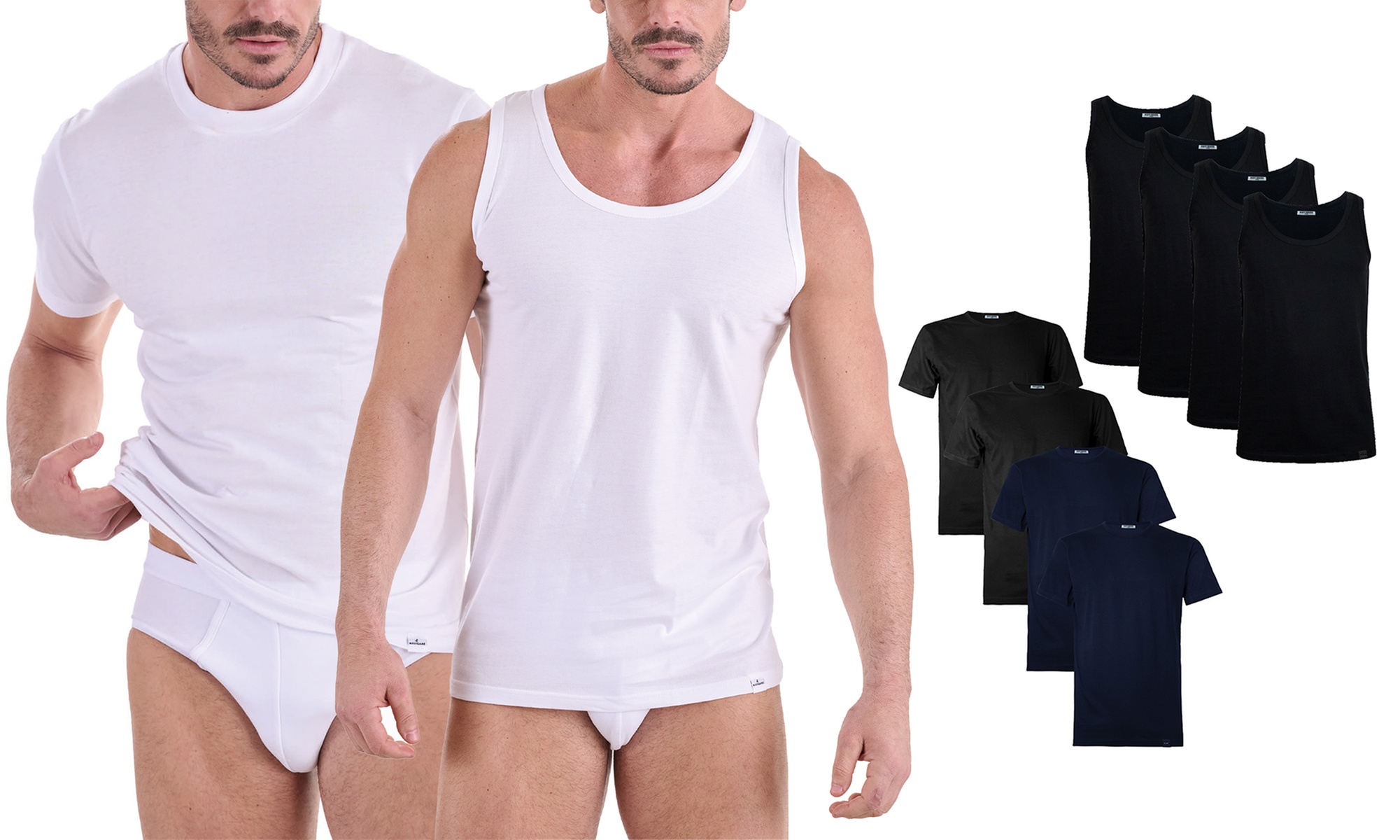 4 o 6 t-shirt o canotte in 100% cotone di Navigare