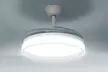 Ventilador de techo silencioso con 6 velocidades, luz led y aspas retráctiles, de InnovaGoods - Image 3