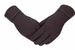 Womens Winter Warm Soft Cashmere Touch Screen Fleece Windproof Driving Gloves - Second Medium