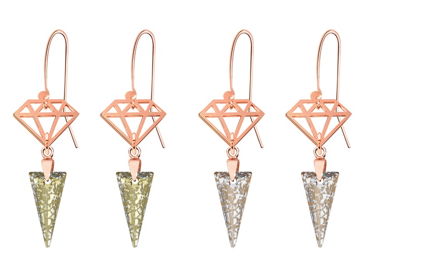 Image 52: Boucles d'oreilles ornées de cristaux Swarovski®