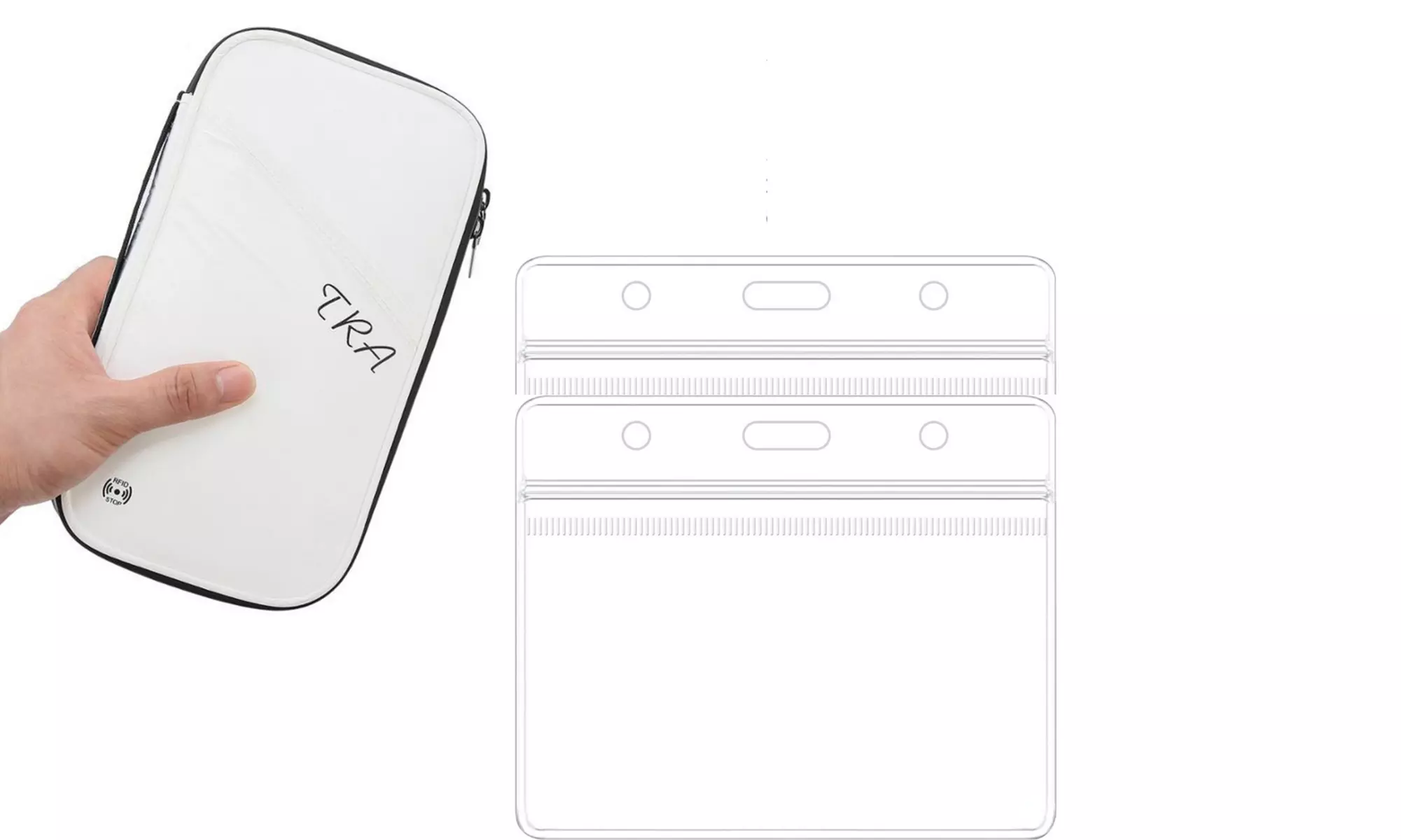 Family Passport Holder Wallet with RFID Blocking with BONUS