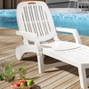 Image 4: Three-Section Reclining Folding Lounger