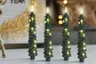 4-Pack of Christmas Tree Flameless Taper Candles with Remote Timer - Image 3