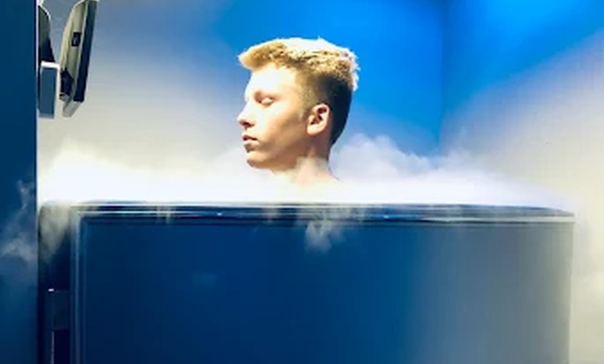 Image 3: One Cryotherapy Session with Optional Massage Table or Leg Compression