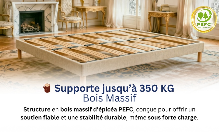 Image 8: Sommier "Élu" de Douce Lune à lattes dynamiques en bois massif