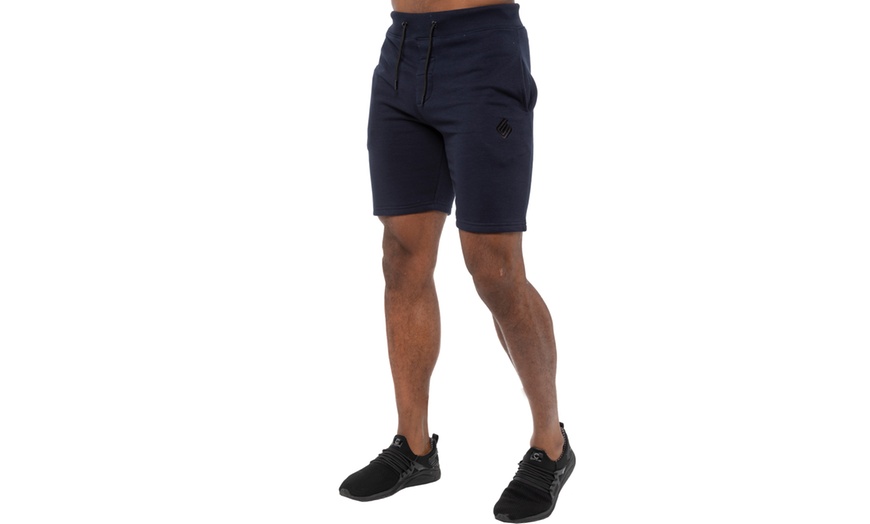 Image 2: Two-Pack Enzo Men's Fleece Shorts 