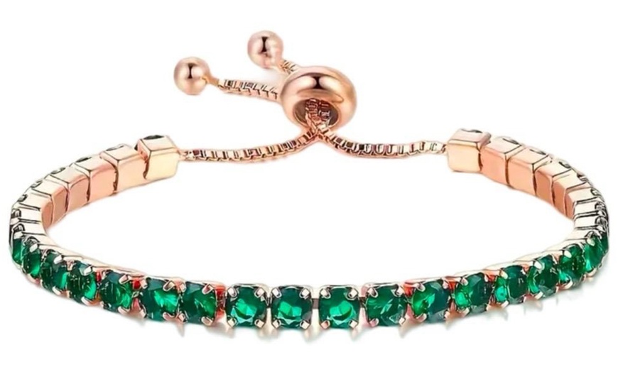 Image 2: Adjustable Friendship Crystal Bracelet