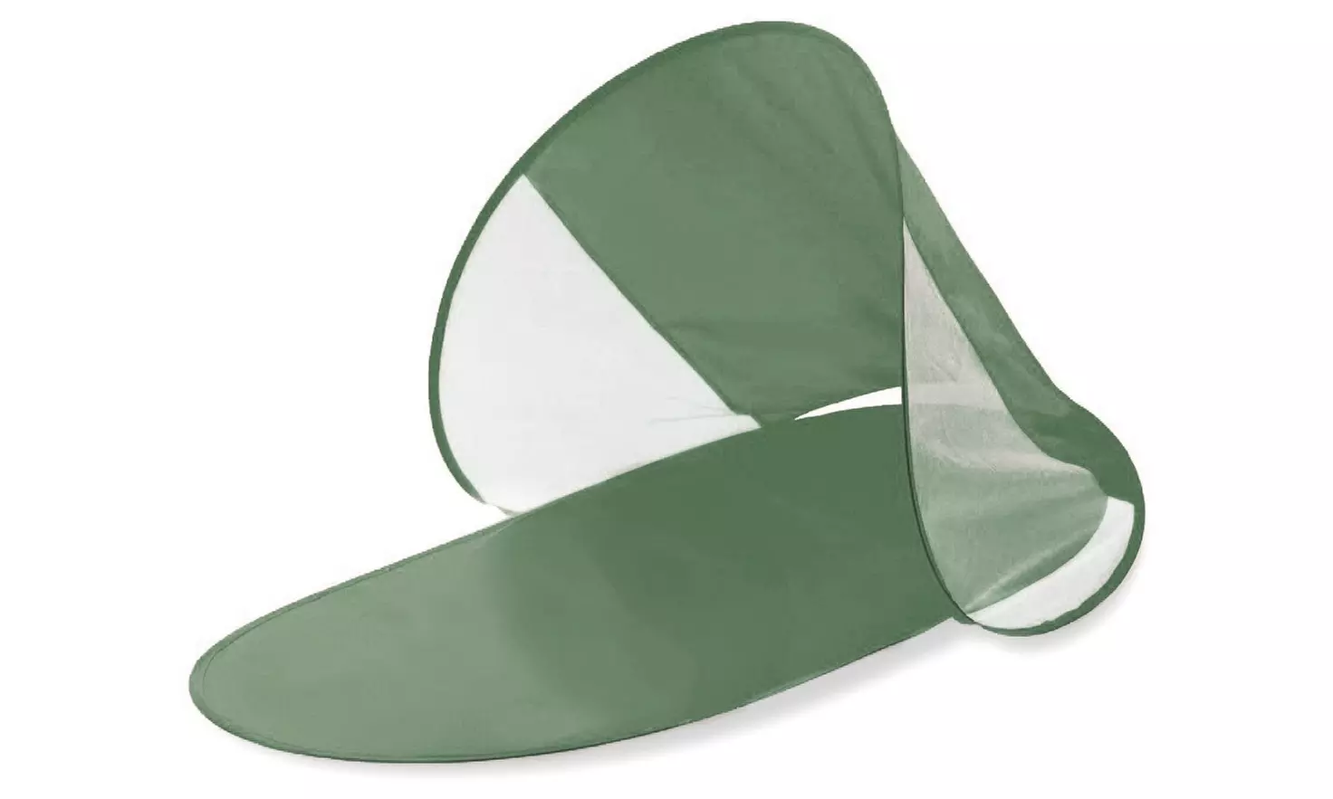 Tapis de plage avec parasol à structure escamotable