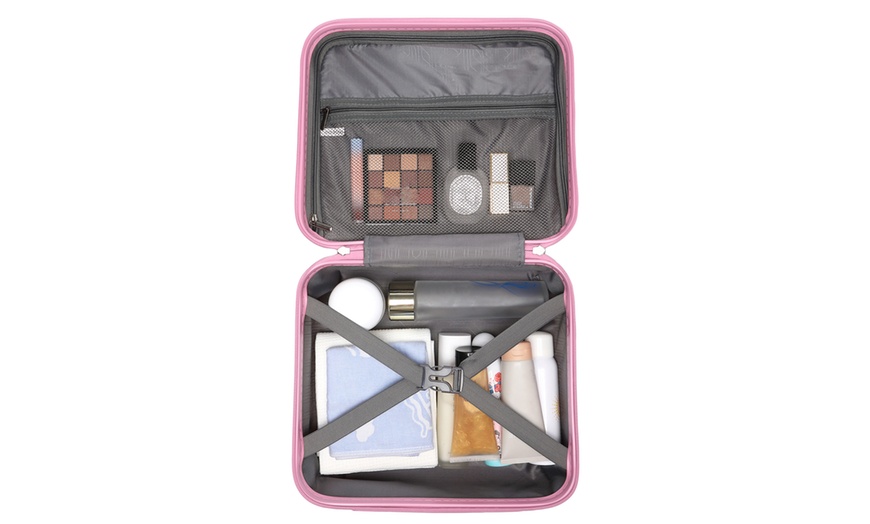 Image 25: Kono 6-Piece PP Hardshell TSA Lock Suitcase Set
