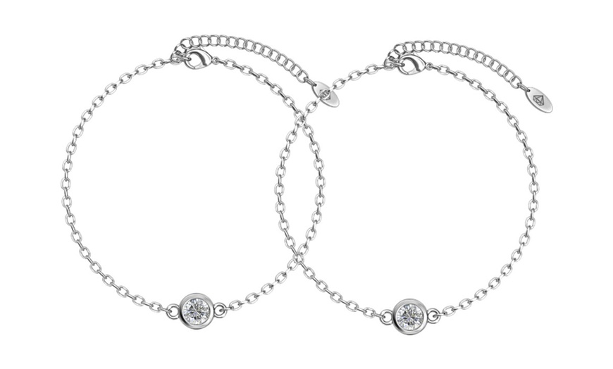 Image 88: 1, 2, 3 of 4 sieradensets met Oostenrijkse kristallen of parels