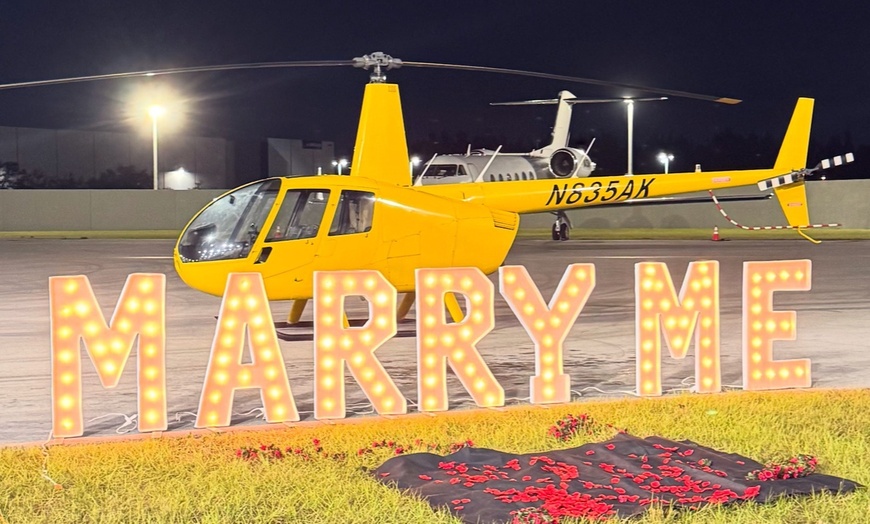 Image 3: Up to 25% Off on Helicopter Ride at yachts and exotics rentals mia llc