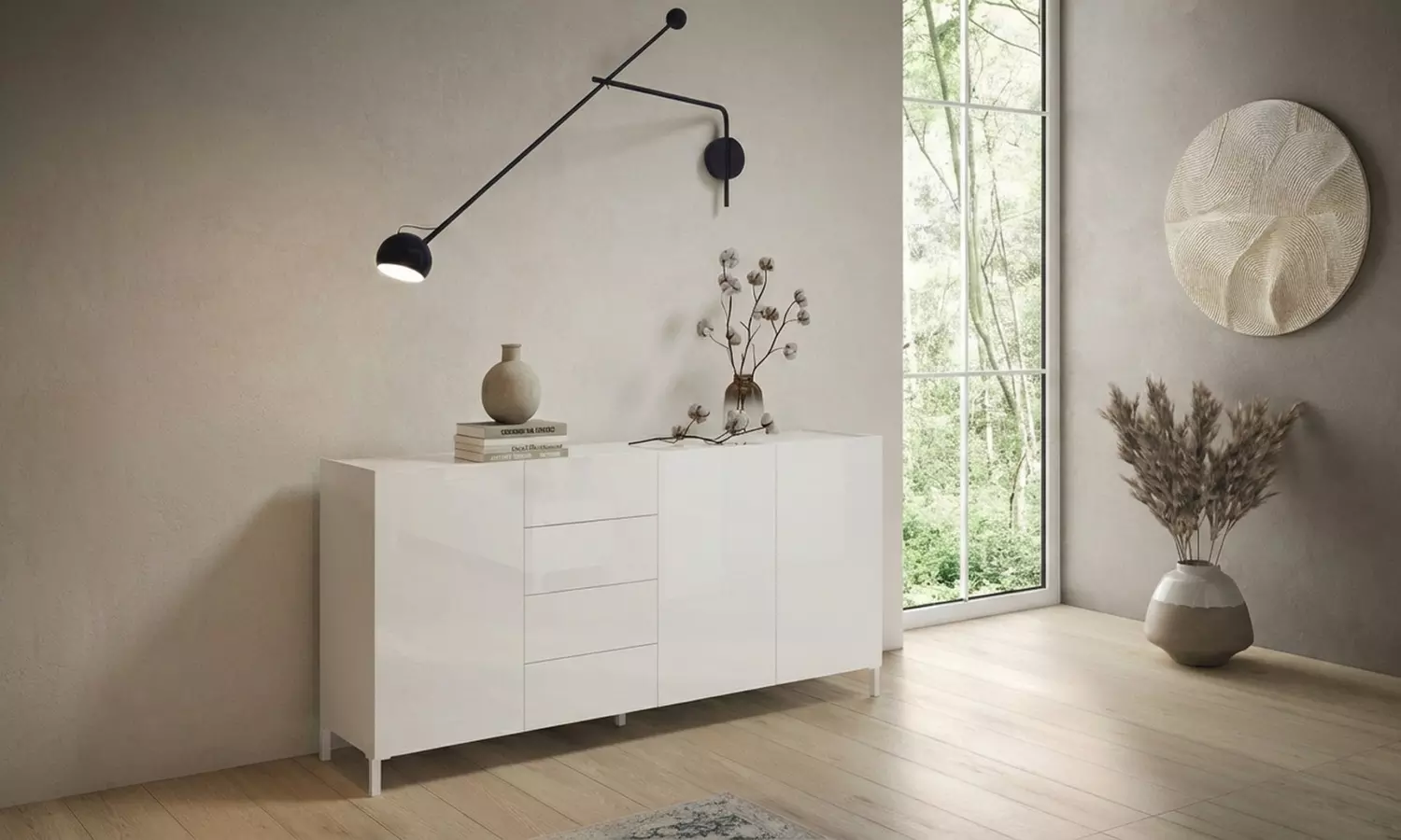 Wohnzimmermöbel Solaria: Kommode, TV-Schrank oder Highboard