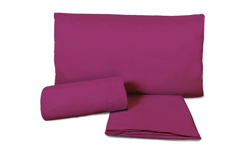 Image 20: Completo lenzuola in 100% microfibra Made in Italy