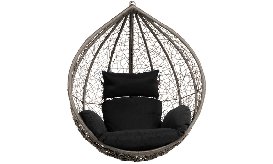 Image 19: Home Deluxe Polyrattan-Hängesessel CIELO