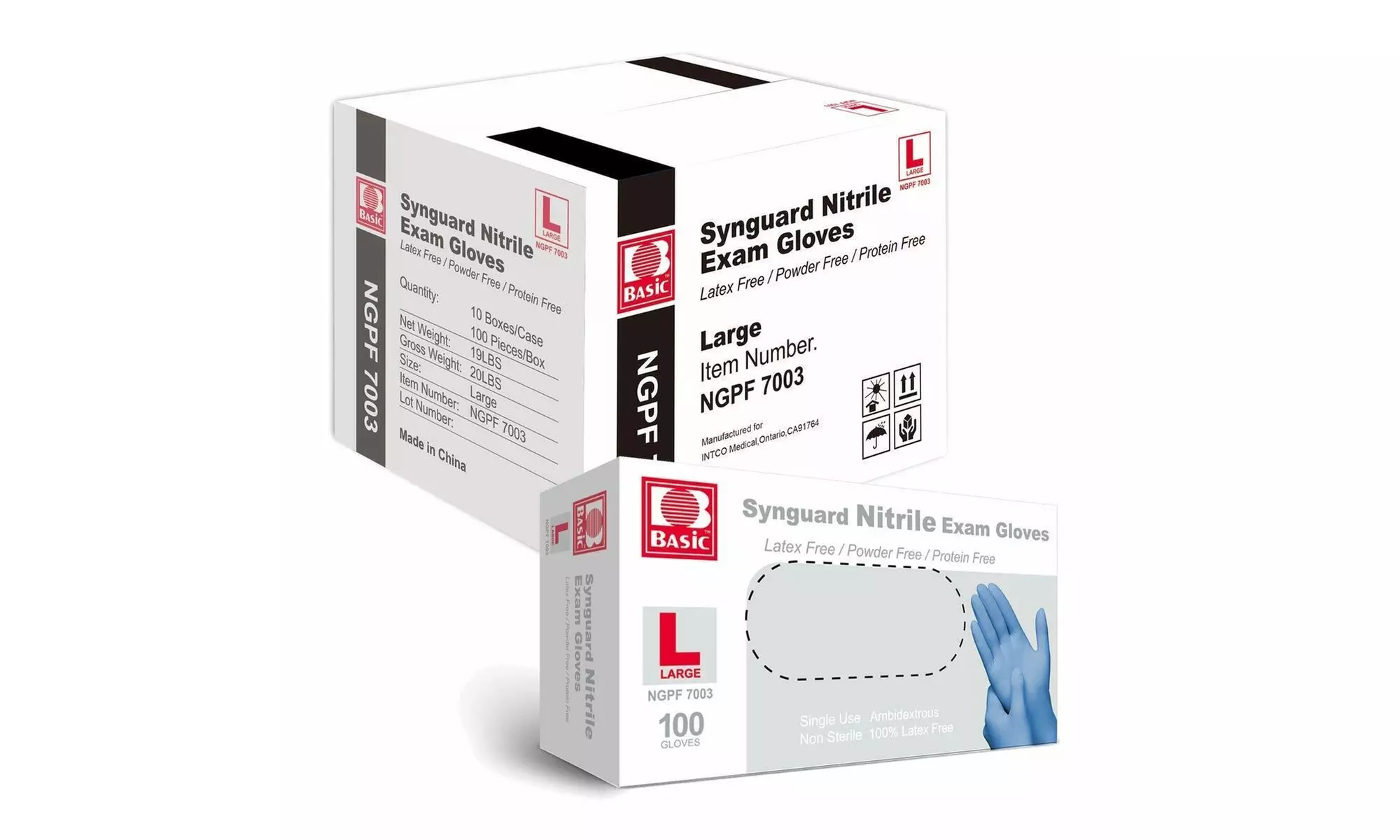 1000PCS Disposable Nitrile Exam Gloves Latex Powder Free S/M/L/XL