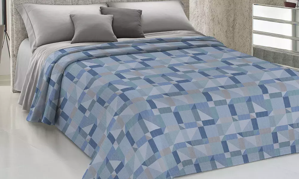 Copriletto Pensieri Delicati 100% cotone Made in Italy