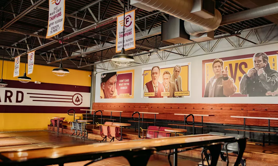 Shuffleboard & Waffle Fries for 2, 4, or 6 at Forest City Shuffleboard