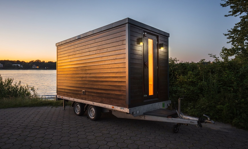 Image 4: 3 Tage mobile Sauna Deluxe L oder Cube M für bis zu 6 Personen