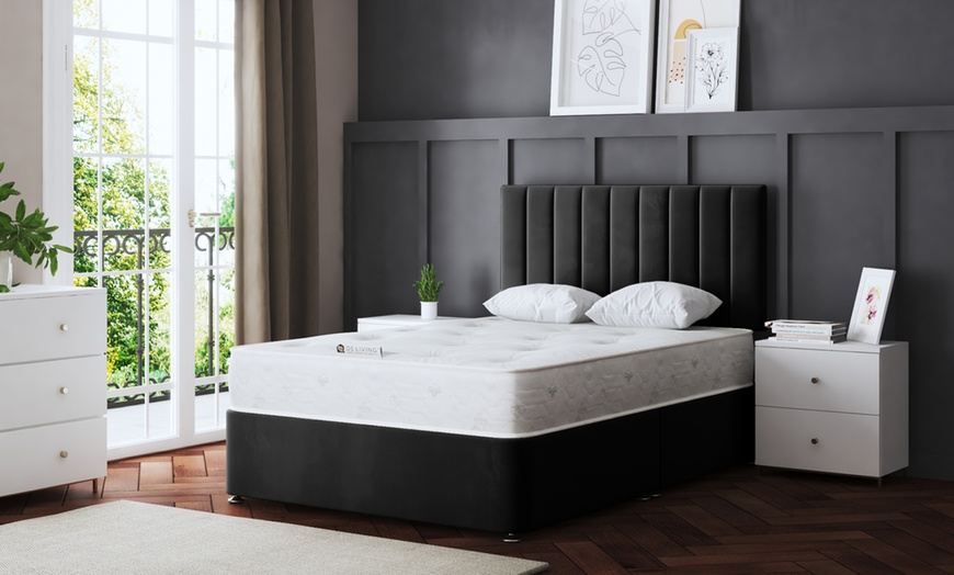 Image 15: Amelia Panel Divan Bed with Optional 2 or 4 Drawers