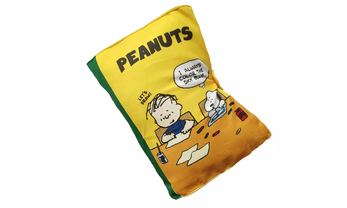 Cartoon Inspired Book Shaped Pillow Cushion