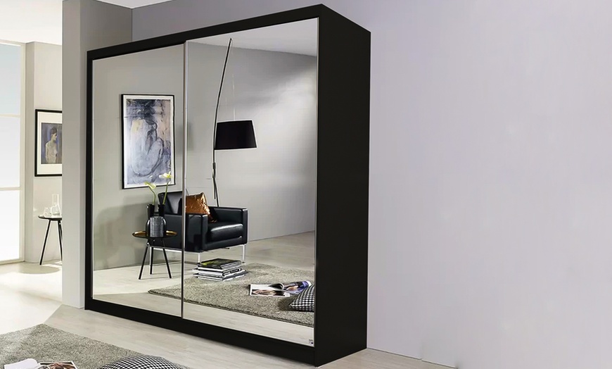 Image 9: Sliding Wardrobe with Full Mirror Door