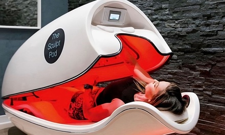 Burn calories fast with Sculpt Pod! Achieve wellness goals using infrared heat and vibration therapy for relaxation. - Cali Tan