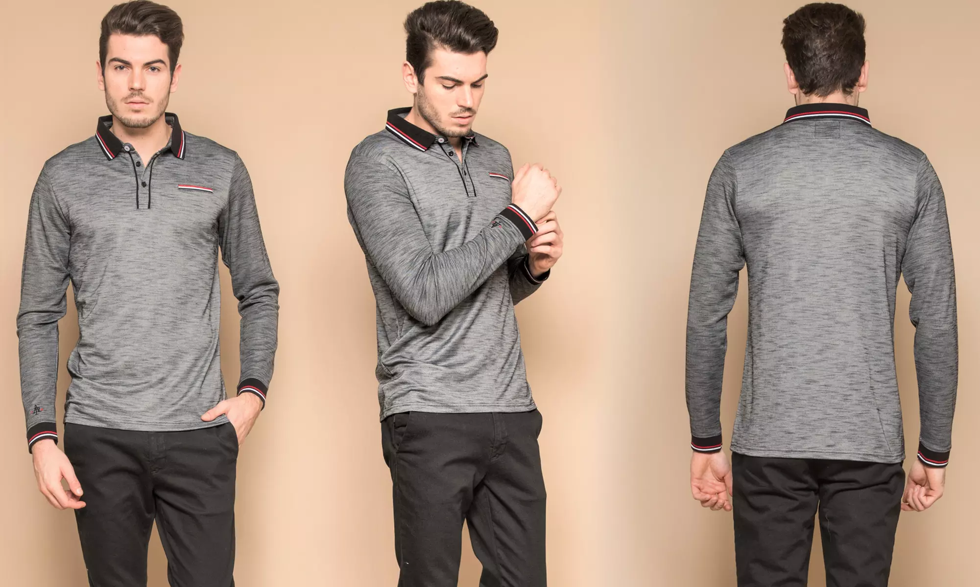 Polo Popy American People con manga larga - Second Medium