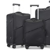 Image 2: KONO Lightweight Soft Shell Suitcase Set TSA Lock Wet/Dey Compartment