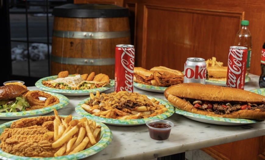 Image 2: Traditional Cheesesteaks with a Large Fry, Drinks & a Medium Ice Cream