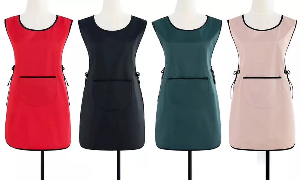 Wasserabweisende Latzschürze für Küche und Catering für Damen