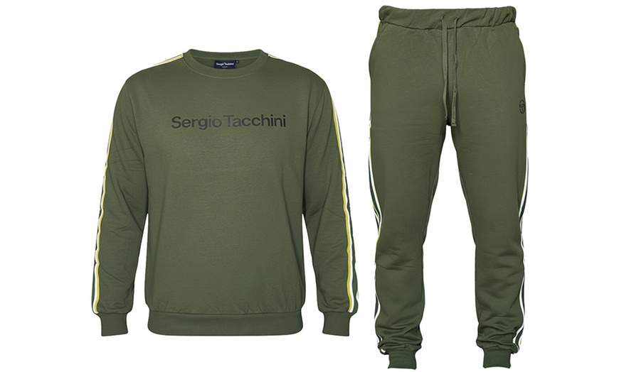 Image 2: Tuta uomo Sergio Tacchini in cotone felpato