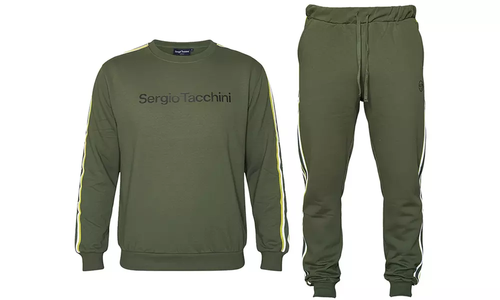 Tuta uomo Sergio Tacchini in cotone felpato