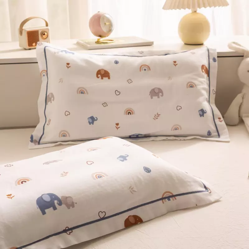 Breathable Pure Cotton Kids Pillowcase Pair