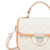 Image 2: Miss Lulu Practical Quilted PU Leather Crossbody Handbag