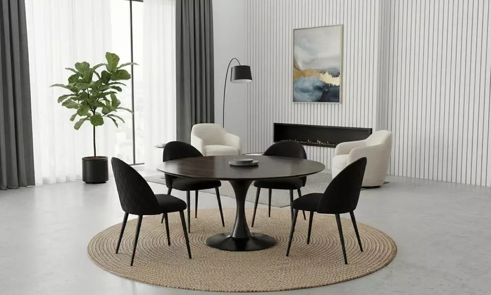 Sedia da pranzo in velluto